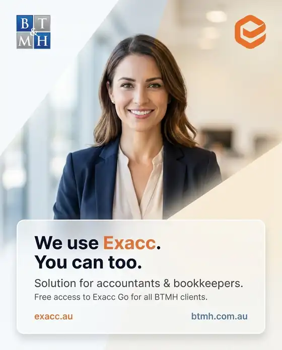 BTMH — kreacja We use Exacc. You can too.
