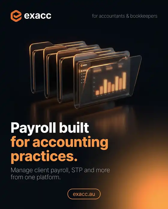 exacc — świecące foldery klientów, hasło Payroll built for accounting practices
