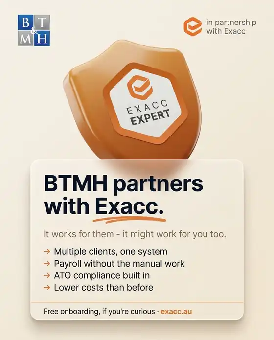 exacc — jasna kreacja partnerska Exacc Expert